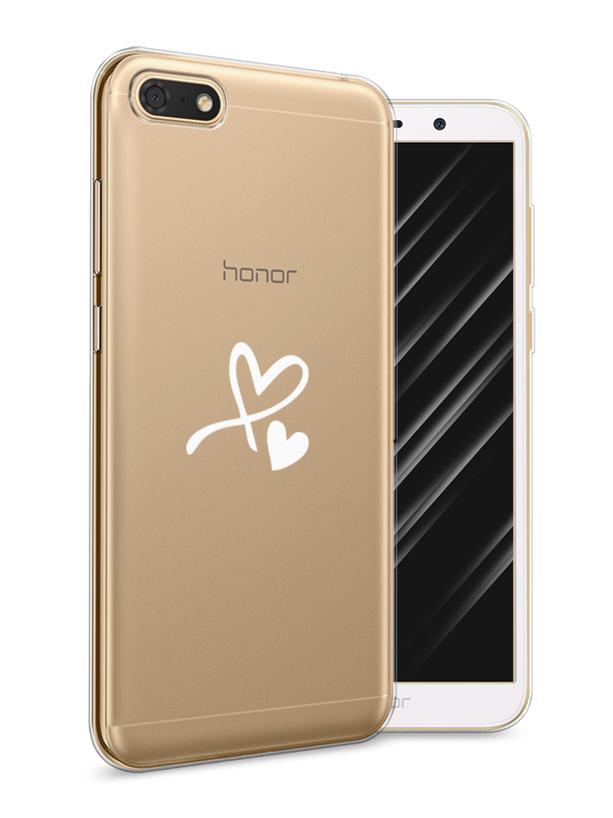 

Чехол Awog на Honor 7A "Сердечко минимализм", Белый, 65250-6