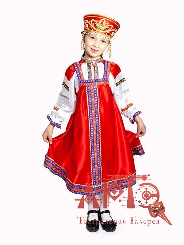 

Сарафан детский атлас (Цв: Красный Размер: 11 лет)