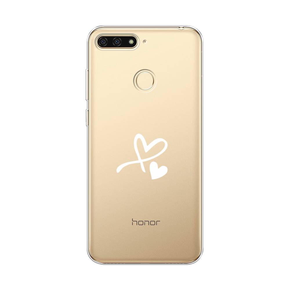 

Чехол Awog на Honor 7C "Сердечко минимализм", Белый, 64550-6