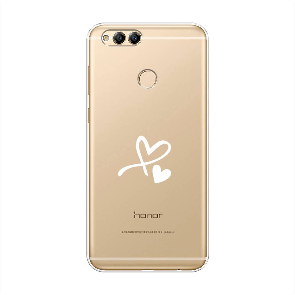 

Чехол Awog на Honor 7X "Сердечко минимализм", Белый, 63750-6