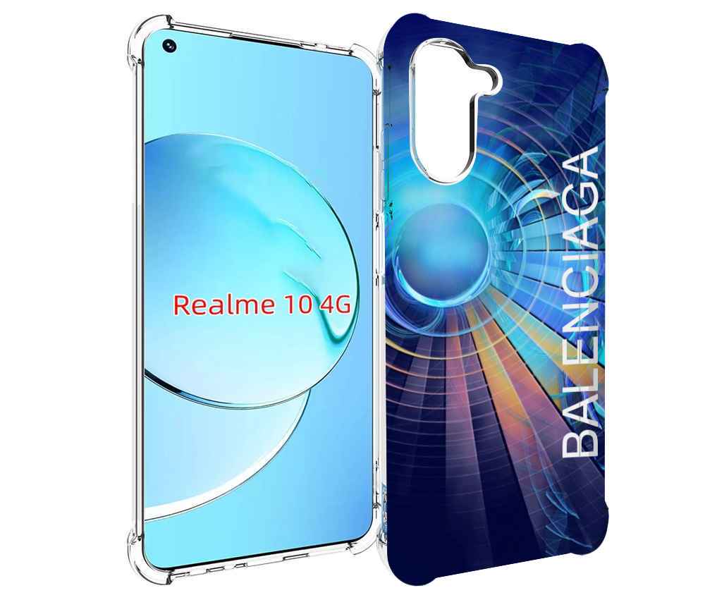 

Чехол MyPads Баленсиага-абстракция для Realme 10, Прозрачный, Tocco