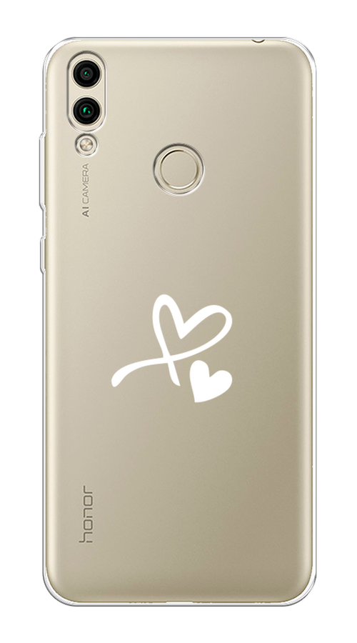 

Чехол Awog на Honor 8C "Сердечко минимализм", Белый, 67150-6