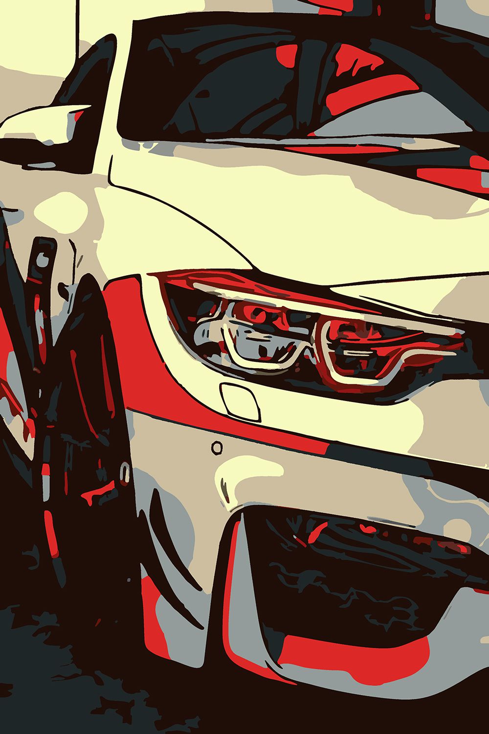 

Картина по номерам Красиво Красим BMW Постер, 50 х 80 см, BMW Постер