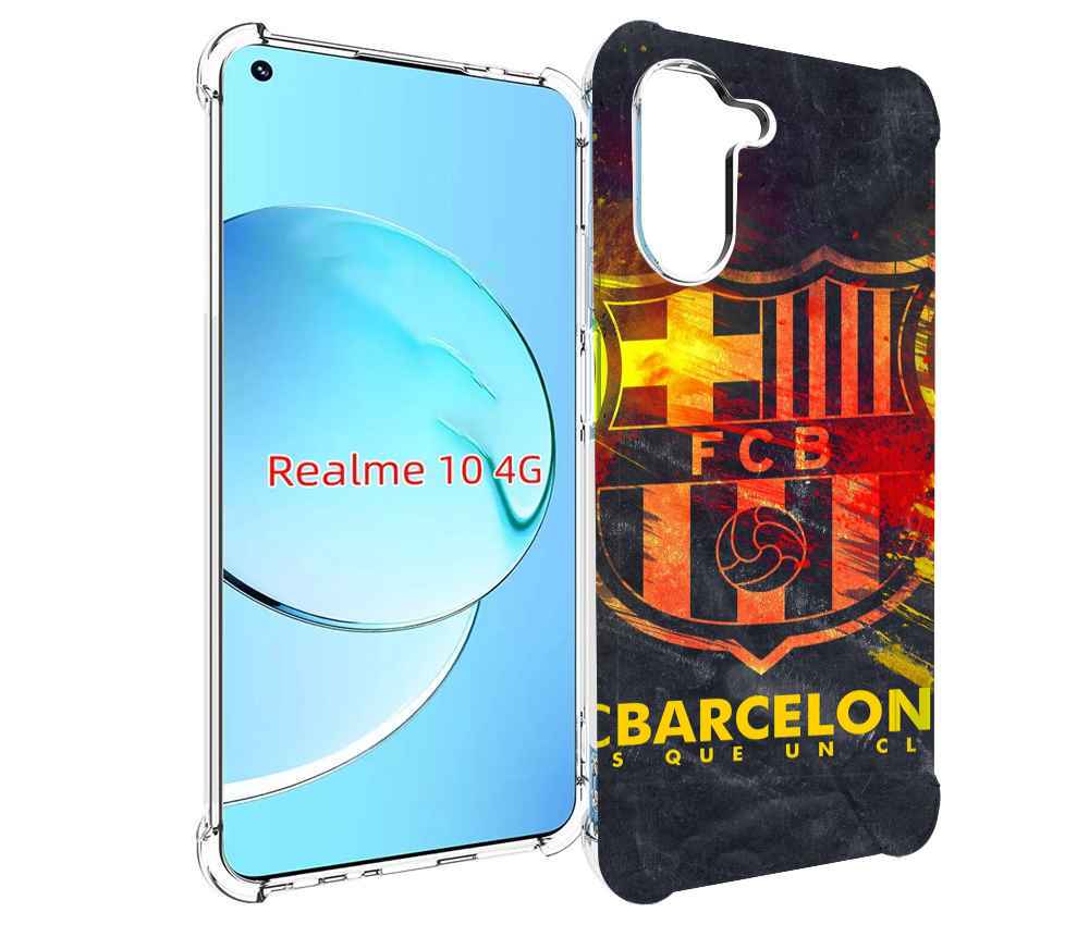 

Чехол MyPads Барселона мужской для Realme 10, Прозрачный, Tocco