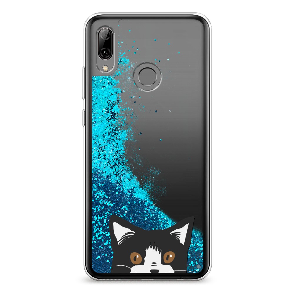 

Чехол Awog на Honor 10 Lite/Huawei P Smart 2019 "Подглядывающий кот", Разноцветный, 67293-1