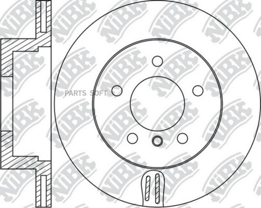 

Диск тормозной BMW 3 (F30) передний (1шт.) NIBK