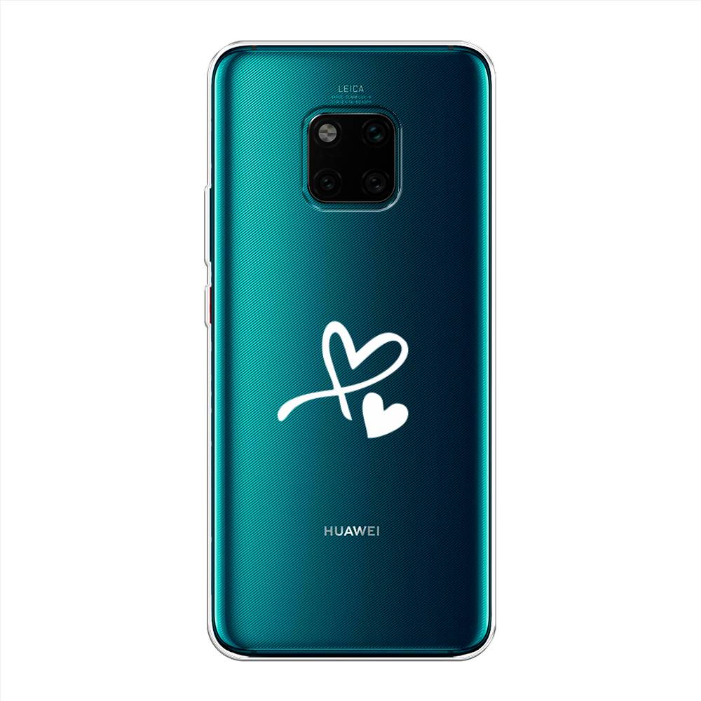 

Чехол Awog на Huawei Mate 20 Pro "Сердечко минимализм", Белый, 67050-6