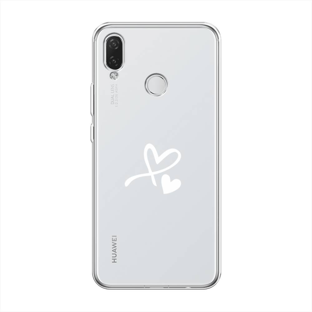 

Чехол Awog на Huawei Nova 3i "Сердечко минимализм", Белый, 68350-6