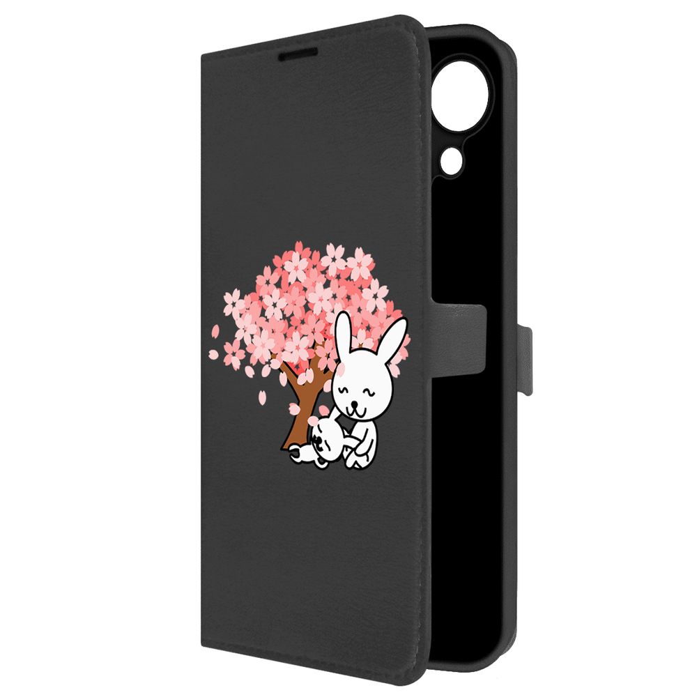 

Чехол-книжка Krutoff Eco Book для Tecno Spark Go 1 Кролики (черный)