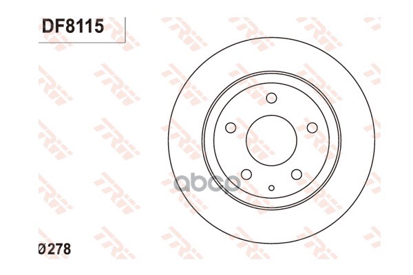 

Диск тормозной MAZDA 6 (13-) задний (1шт.) TRW