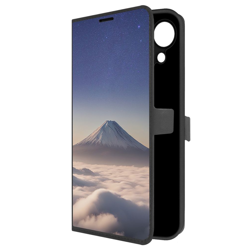 

Чехол-книжка Krutoff Eco Book для Tecno Spark Go 1 Япония, Фудзияма (черный)