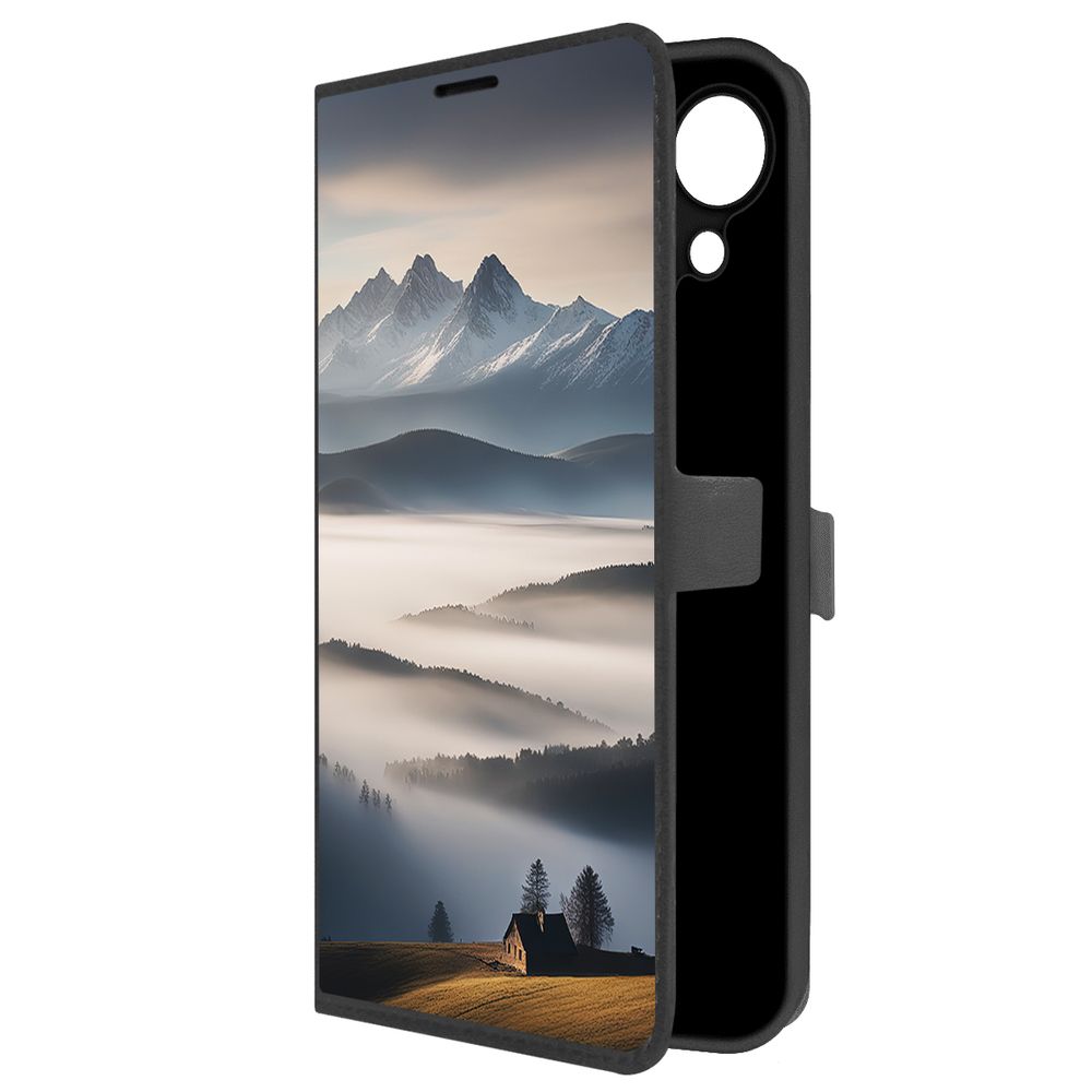 

Чехол-книжка Krutoff Eco Book для Tecno Spark Go 1 Туман (черный)