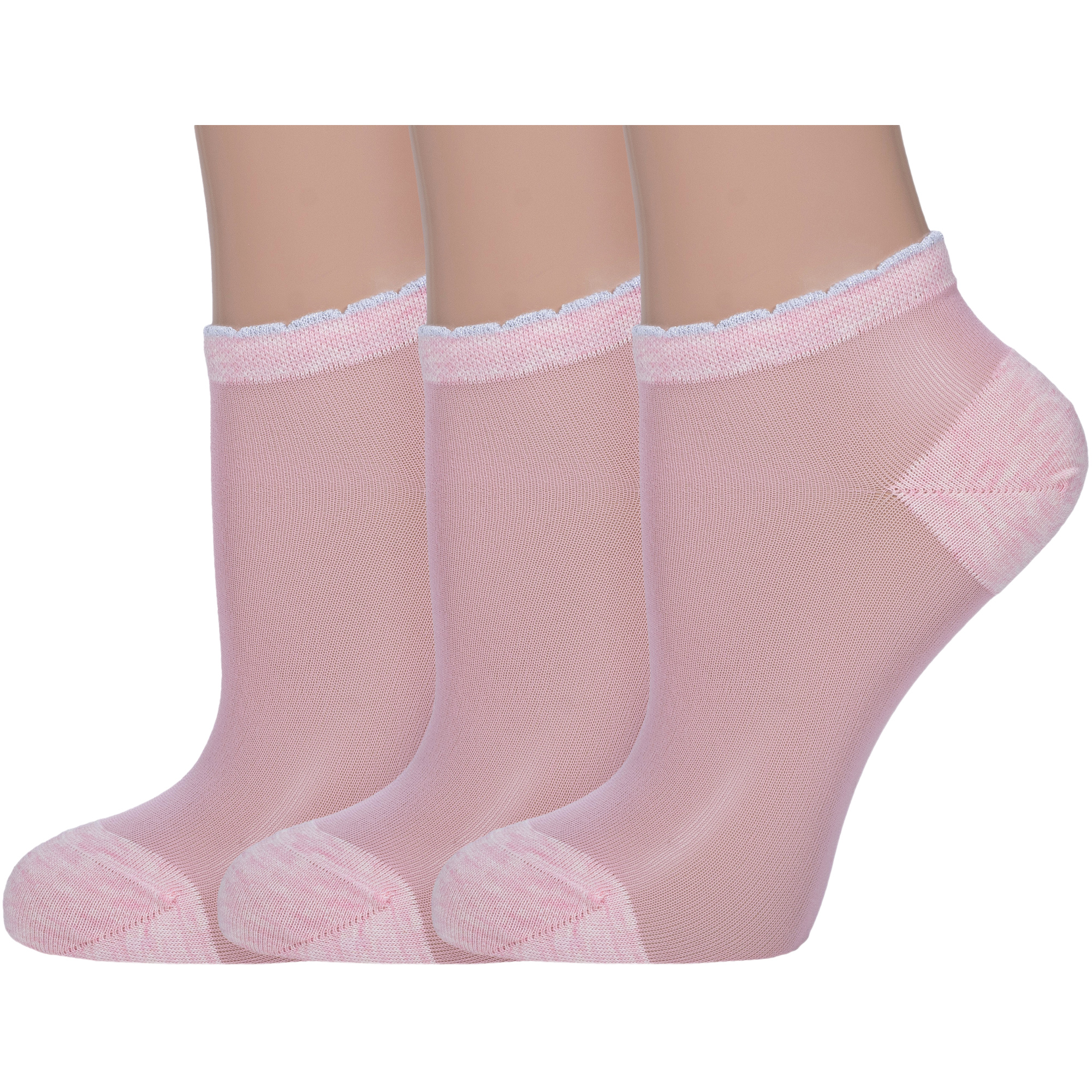 Комплект носков женских АКОС 3-FW41N18 розовых 23
