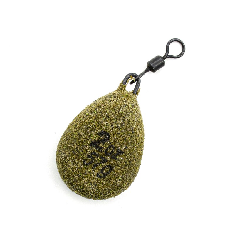 

Грузило KORDA Textured Flat Pear Swivel 2,0oz 56г, TFPS