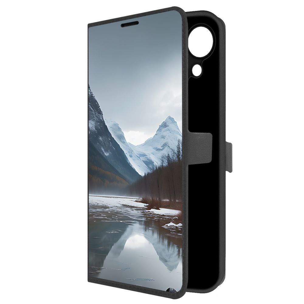 

Чехол-книжка Krutoff Eco Book для Tecno Spark Go 1 Весенняя оттепель (черный)