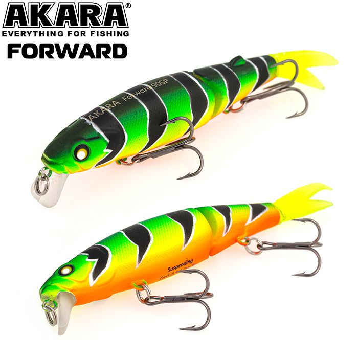 

Воблер Akara Forward 90SP 8 гр 2/7 oz 3,5 in A107, Разноцветный, Forward