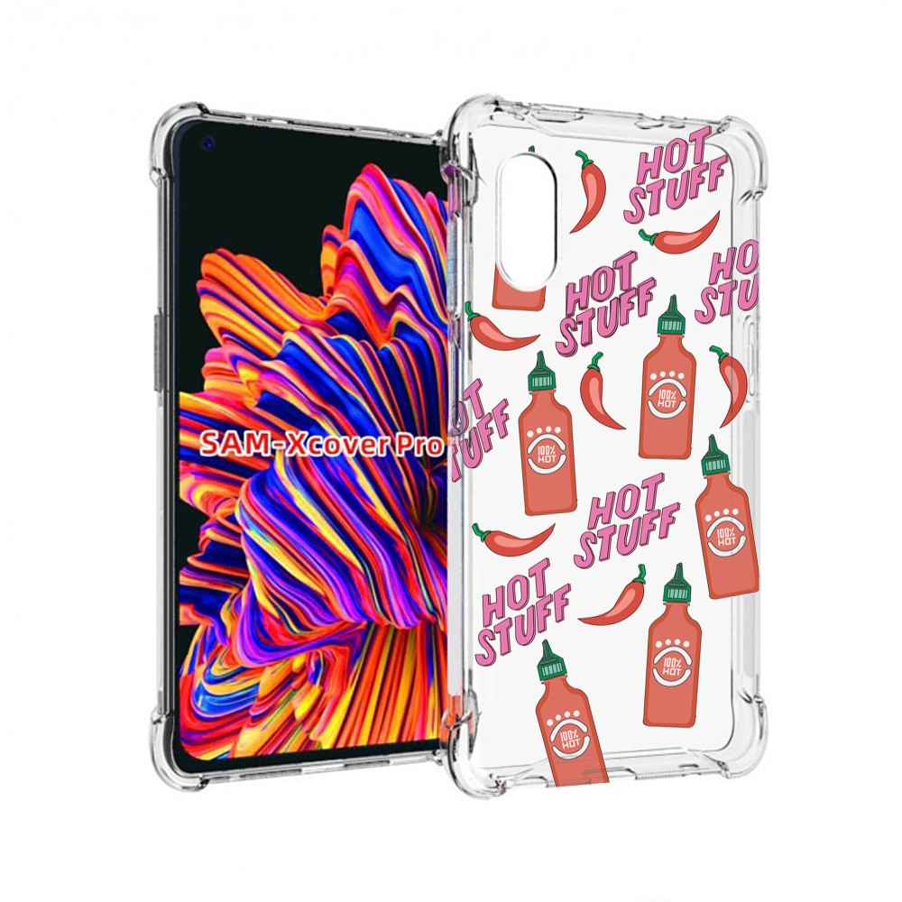 

Чехол MyPads острые-перчики для Samsung Galaxy Xcover Pro 1, Прозрачный, Tocco