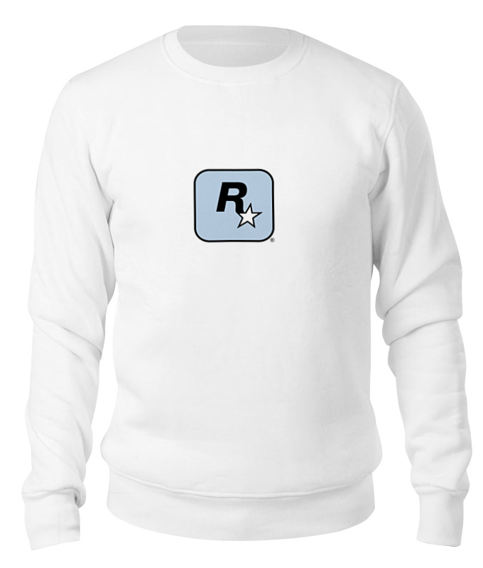 

Свитшот унисекс Printio Rockstar light-blue белый S, Rockstar light-blue