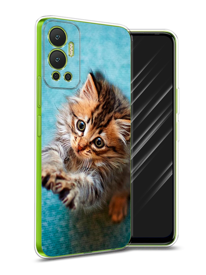 

Чехол Awog на Infinix Hot 12 "Котенок просит есть", Разноцветный, 3101350-2