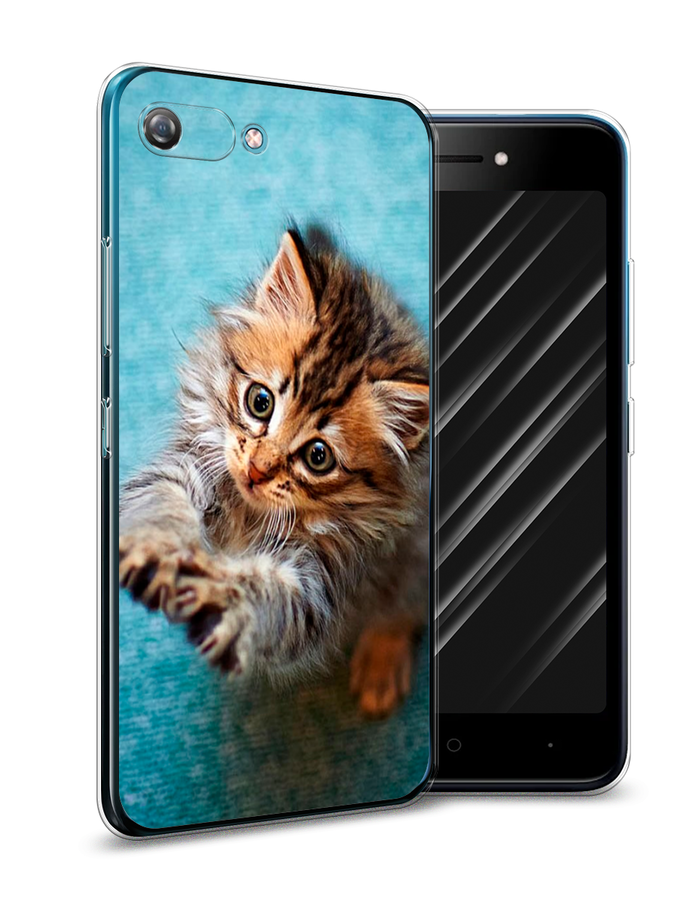 

Чехол Awog на Itel A25/A35 "Котенок просит есть", Разноцветный, 3200250-2