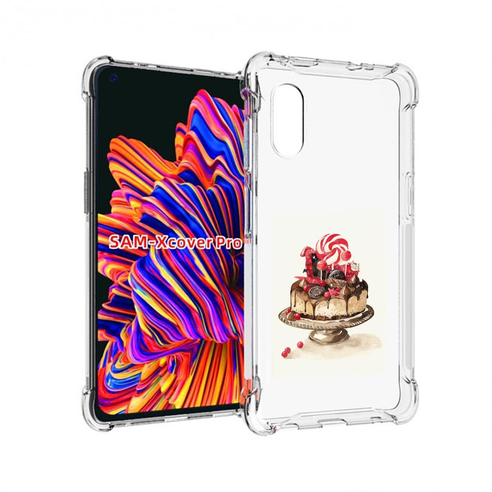 

Чехол MyPads вкусный торт для Samsung Galaxy Xcover Pro 1, Прозрачный, Tocco