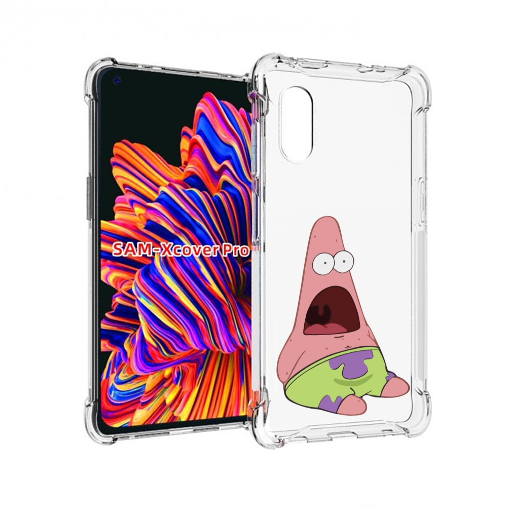

Чехол MyPads патрик-в-шоке детский для Samsung Galaxy Xcover Pro 1, Прозрачный, Tocco