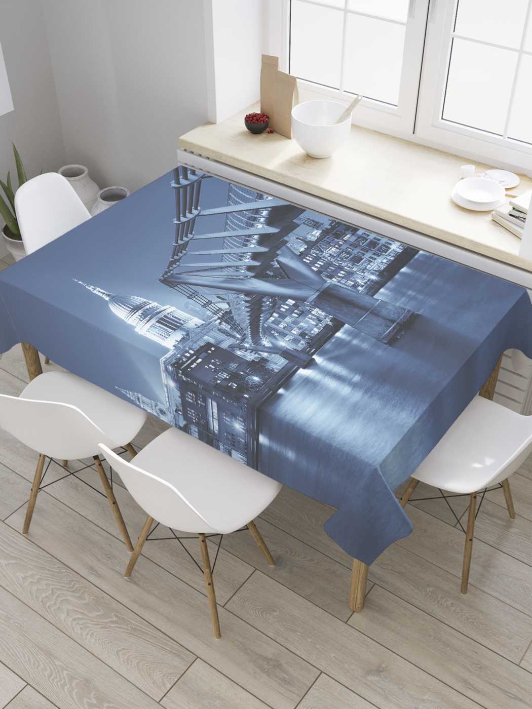 

Скатерть прямоугольная JoyArty "Мост Миллениум" из сатена, 120x145 см, Синий, Мост Миллениум