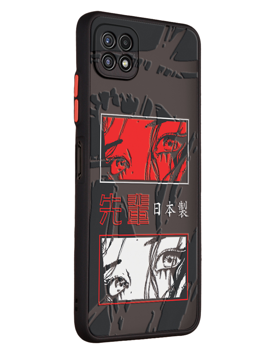 Чехол Mcover для Galaxy A22S 5G, с защитой камеры, Глаза, аниме