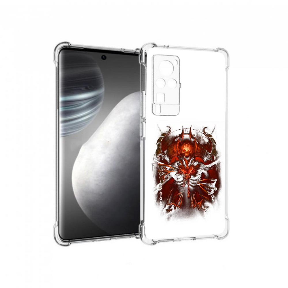 

Чехол MyPads Tocco для Vivo X60 pro яркий демон (PT226972.385.708), Прозрачный, Tocco