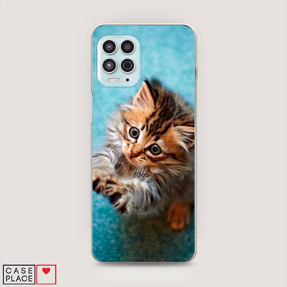 

Чехол Awog на Motorola Moto G100 "Котенок просит есть", Разноцветный, 241650-2