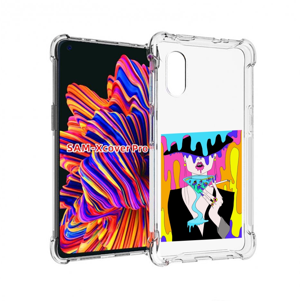 

Чехол MyPads плавленая девушка акварель женский для Samsung Galaxy Xcover Pro 1, Прозрачный, Tocco