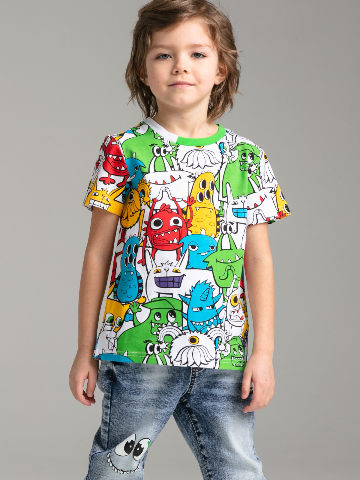 Футболка детская PlayToday Kids 12312156, разноцветный, 104