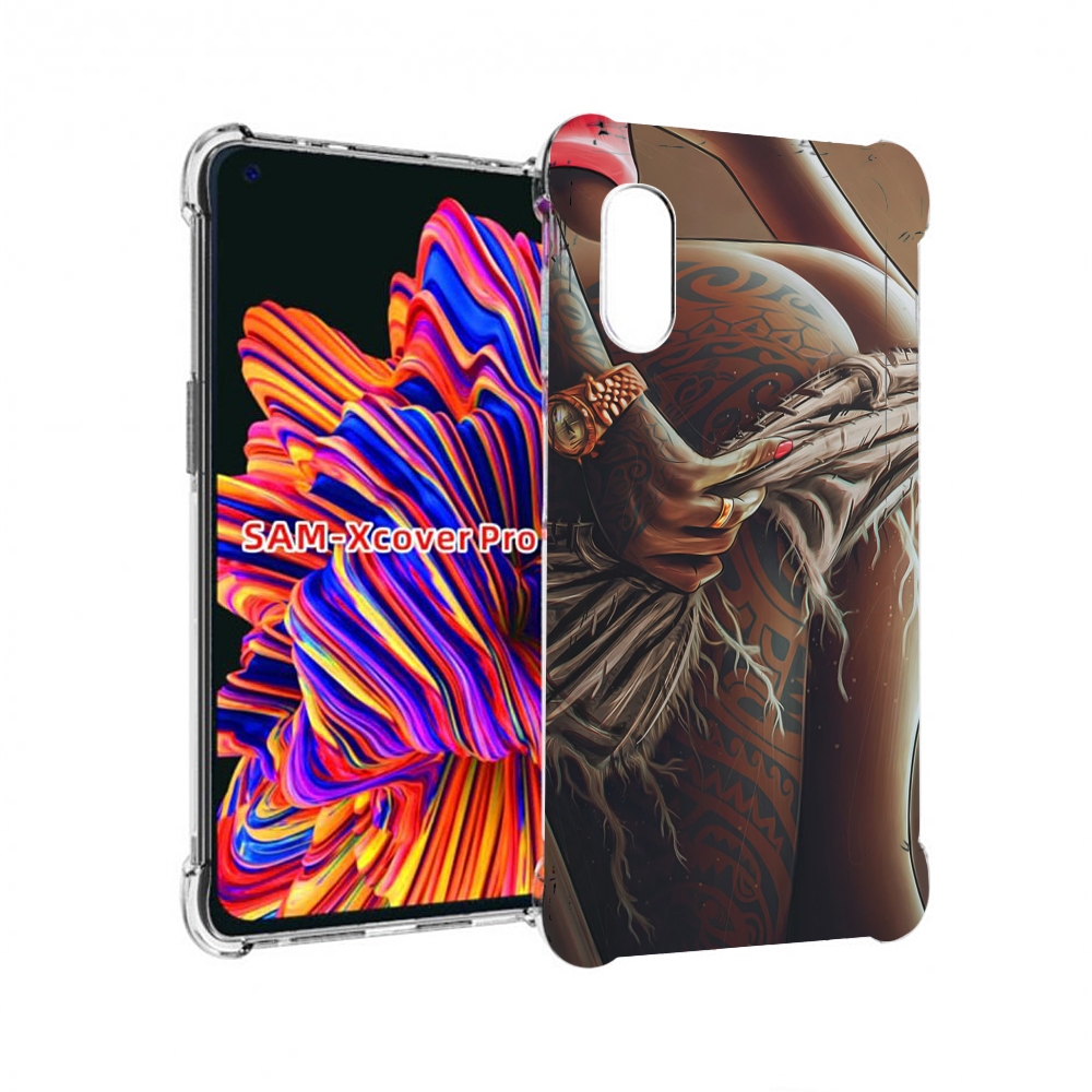 

Чехол MyPads полуголая девушка фотография женский для Samsung Galaxy Xcover Pro 1, Прозрачный, Tocco