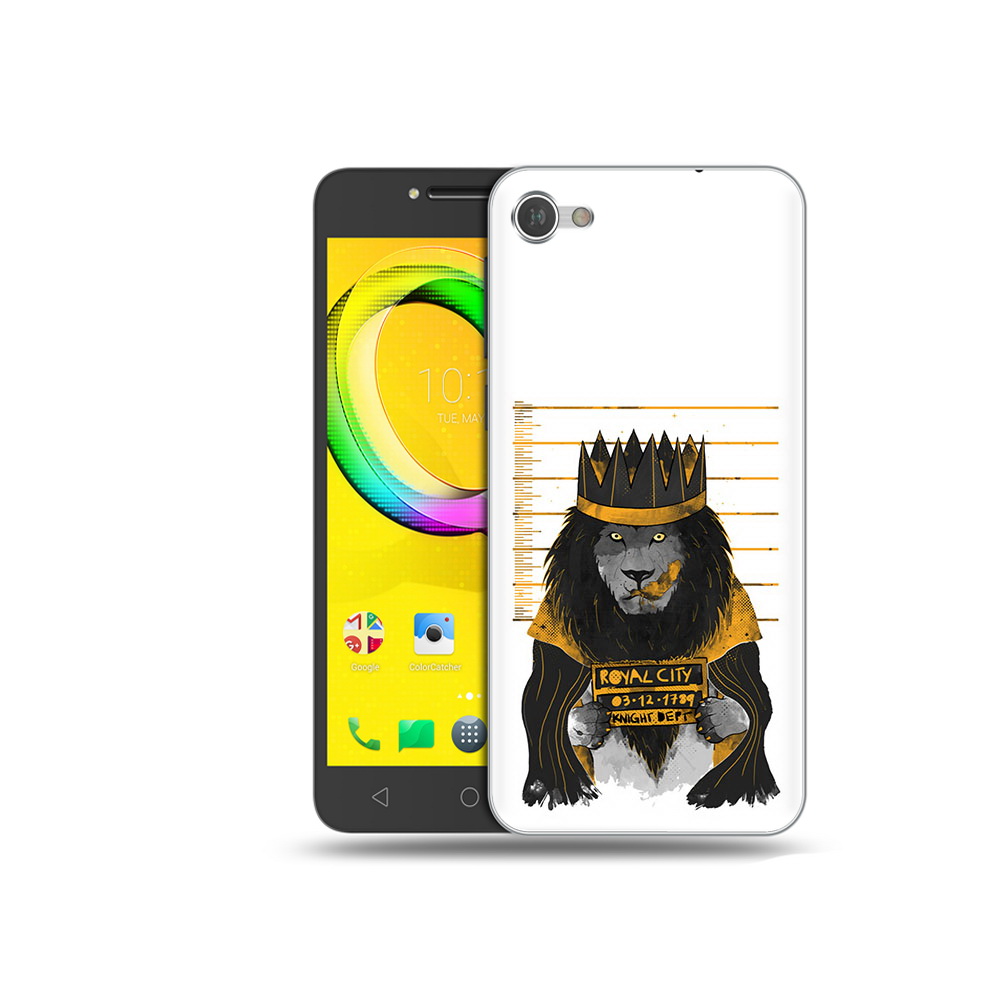

Чехол MyPads Tocco для Alcatel A5 лев в законе (PT67387.664.435), Прозрачный, Tocco