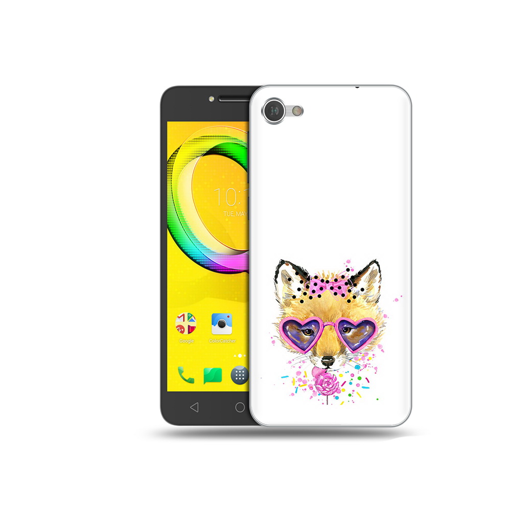 

Чехол MyPads Tocco для Alcatel A5 лисенок с бантиком (PT67387.664.441), Прозрачный, Tocco