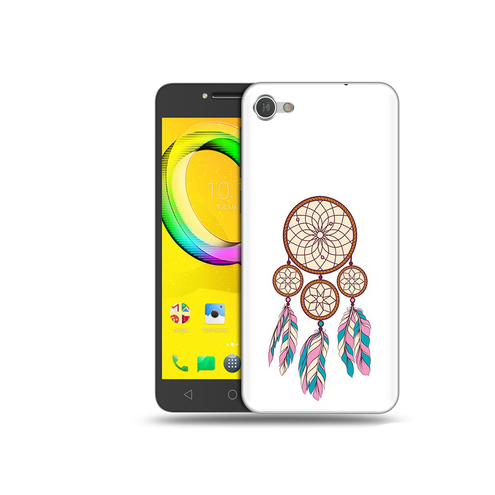 

Чехол MyPads Tocco для Alcatel A5 ловец снов бежевый (PT67387.664.442), Прозрачный, Tocco