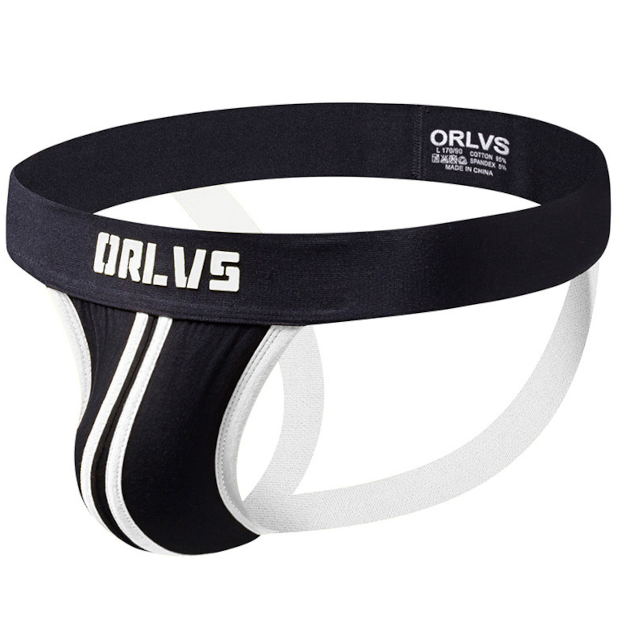 

Трусы мужские ORLVS 166 черные XXL, Черный, 166