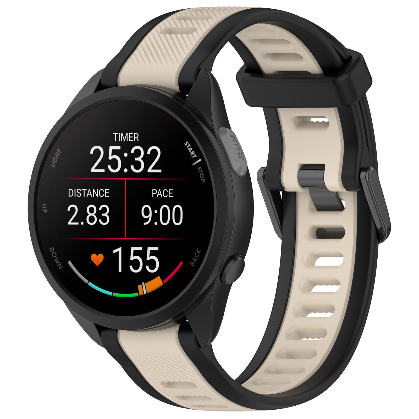 

Силиконовый ремешок для Samsung, Amazfit, Garmin, Honor, 20 мм, черно-лунный, Черный;бежевый, Samsung, Amazfit, Garmin, Honor, 20 мм