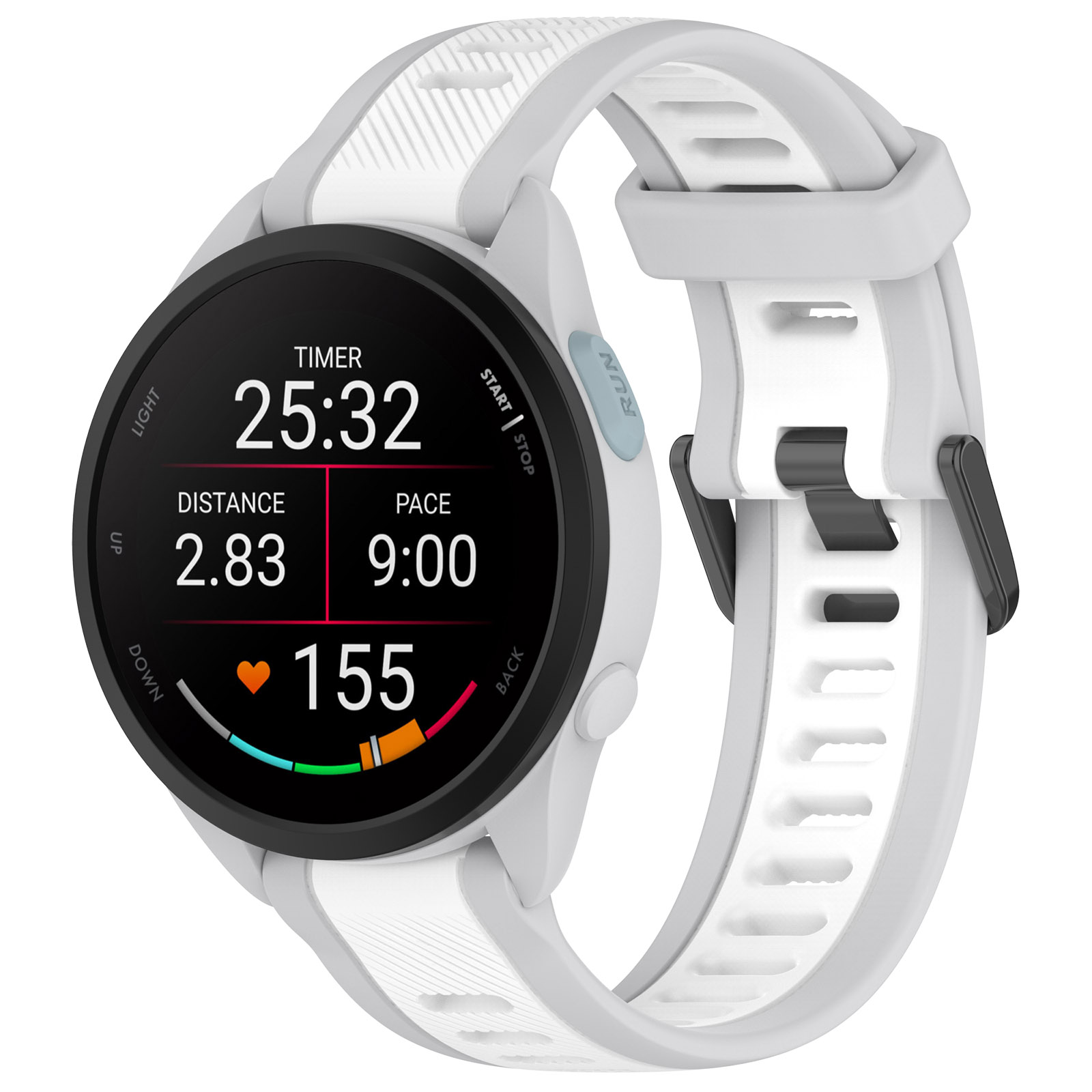 

Силиконовый ремешок для Samsung, Amazfit, Garmin, Honor, 20 мм, серо-белый, Серый;белый, Samsung, Amazfit, Garmin, Honor, 20 мм