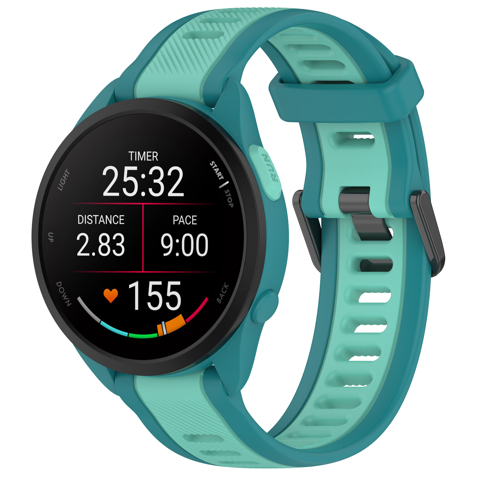 Силиконовый ремешок для Samsung, Amazfit, Garmin, Honor, 20 мм, цвет зеленки