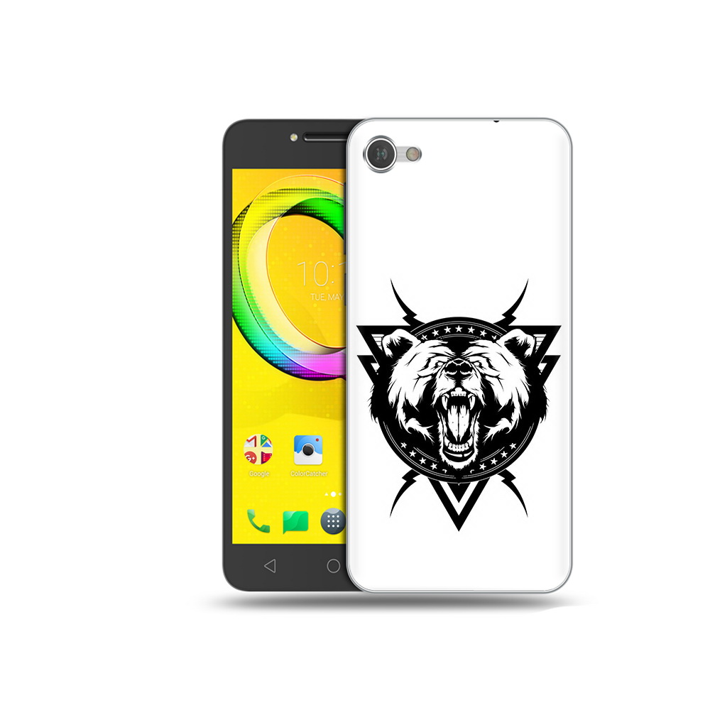 Чехол MyPads Tocco для Alcatel A5 медведь в треугольнике (PT67387.664.464)