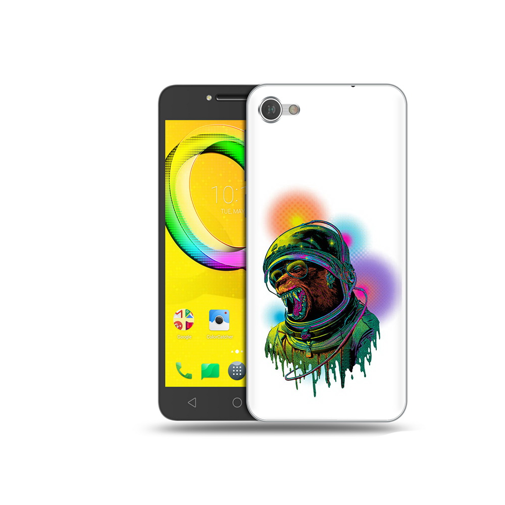 

Чехол MyPads Tocco для Alcatel A5 медведь космонавт (PT67387.664.466), Прозрачный, Tocco
