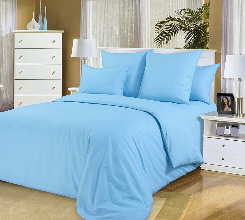 

Пододеяльник Maktex из тенселя 175 х 215 60S 16 Голубой хрусталь, Пододеяльники из тенселя