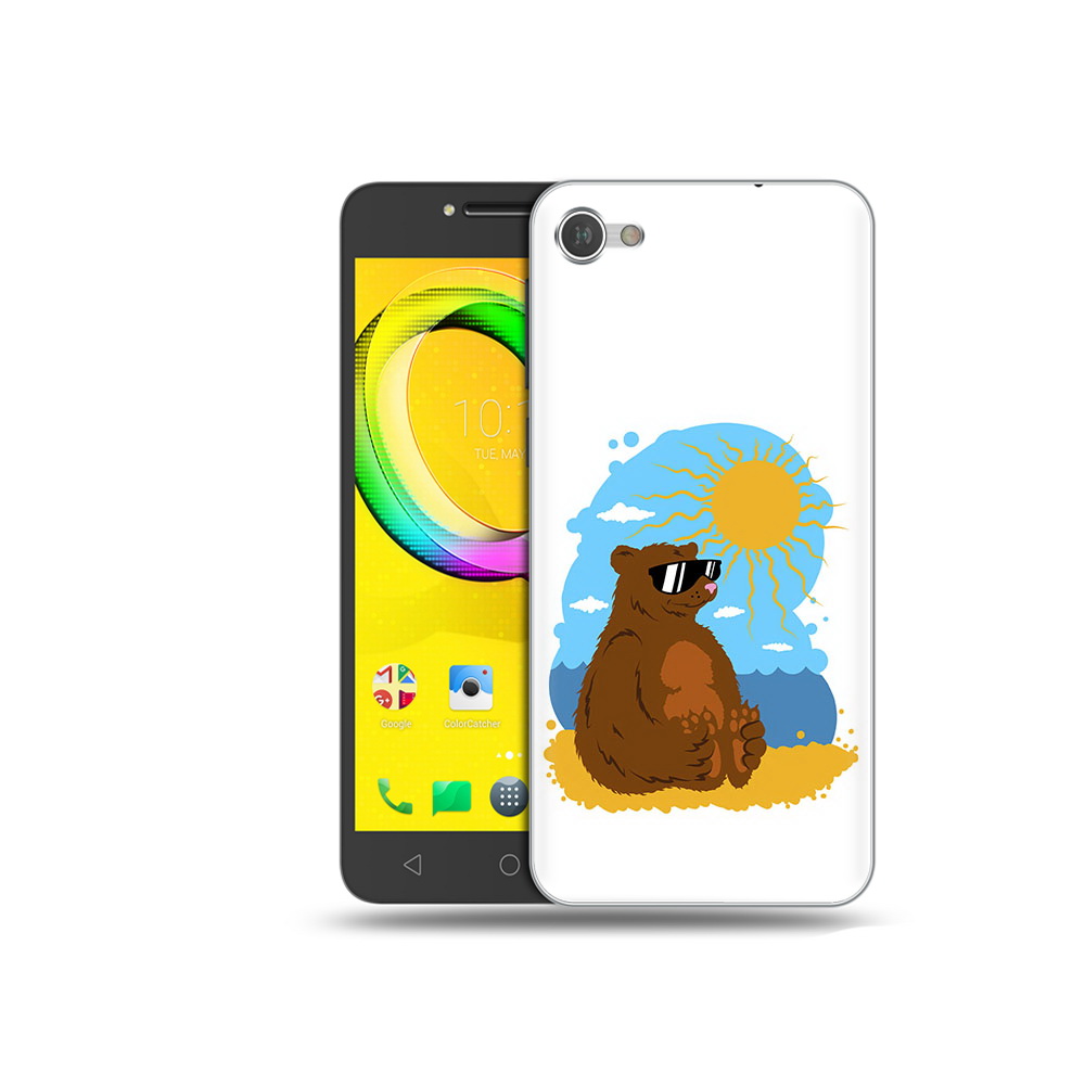 

Чехол MyPads Tocco для Alcatel A5 медведь на чиле (PT67387.664.468), Прозрачный, Tocco