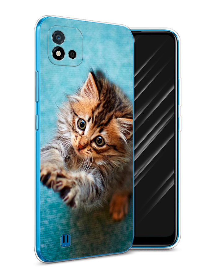 

Чехол Awog на Realme C11 (2021) "Котенок просит есть", Разноцветный, 257550-2