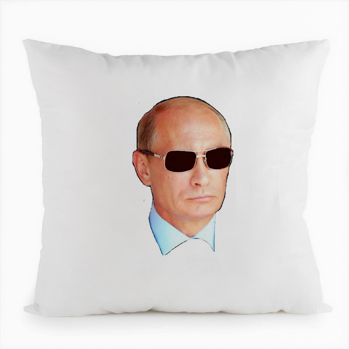 

Подушка белая CoolPodarok Путин,белая, Белый