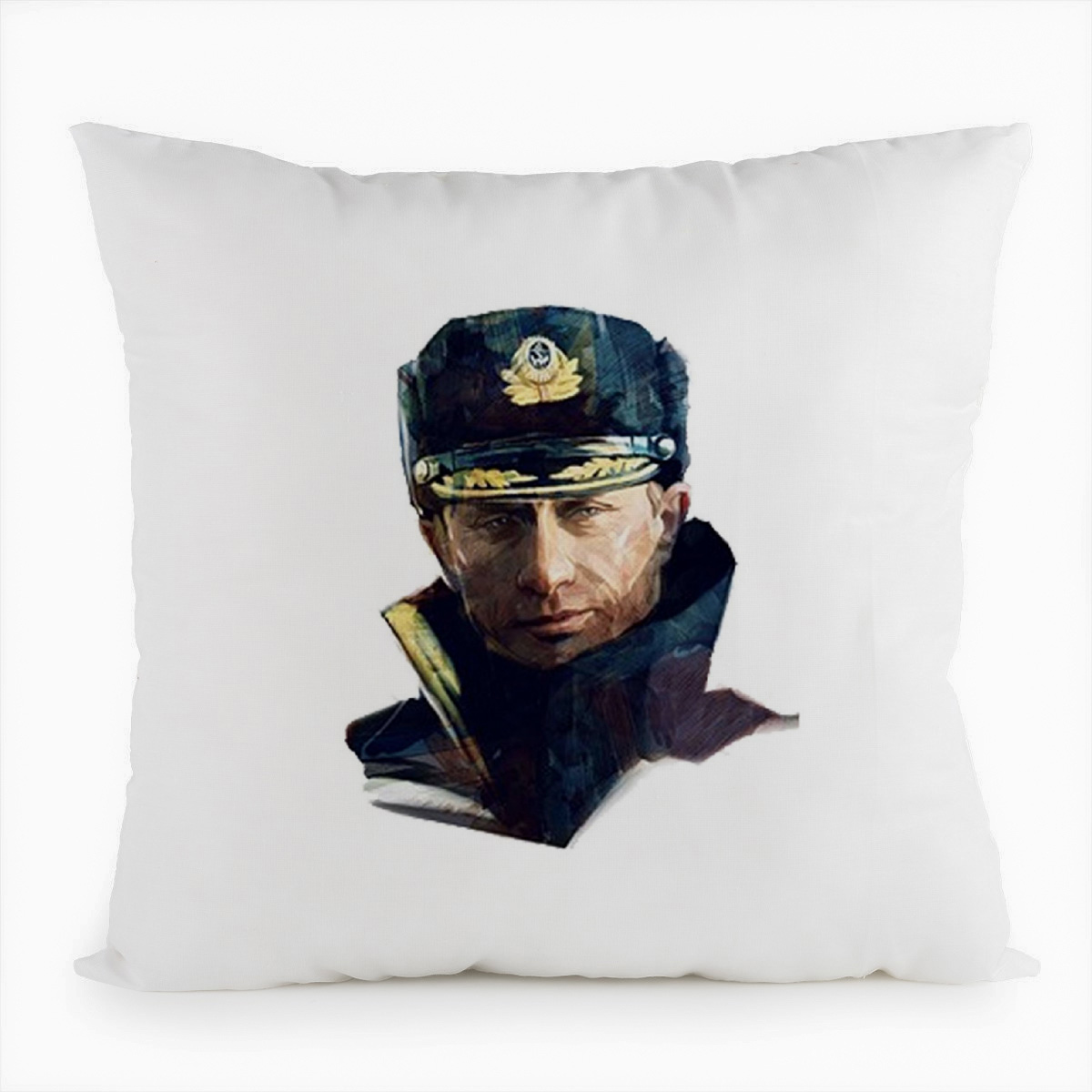 фото Подушка белая coolpodarok путин,белая