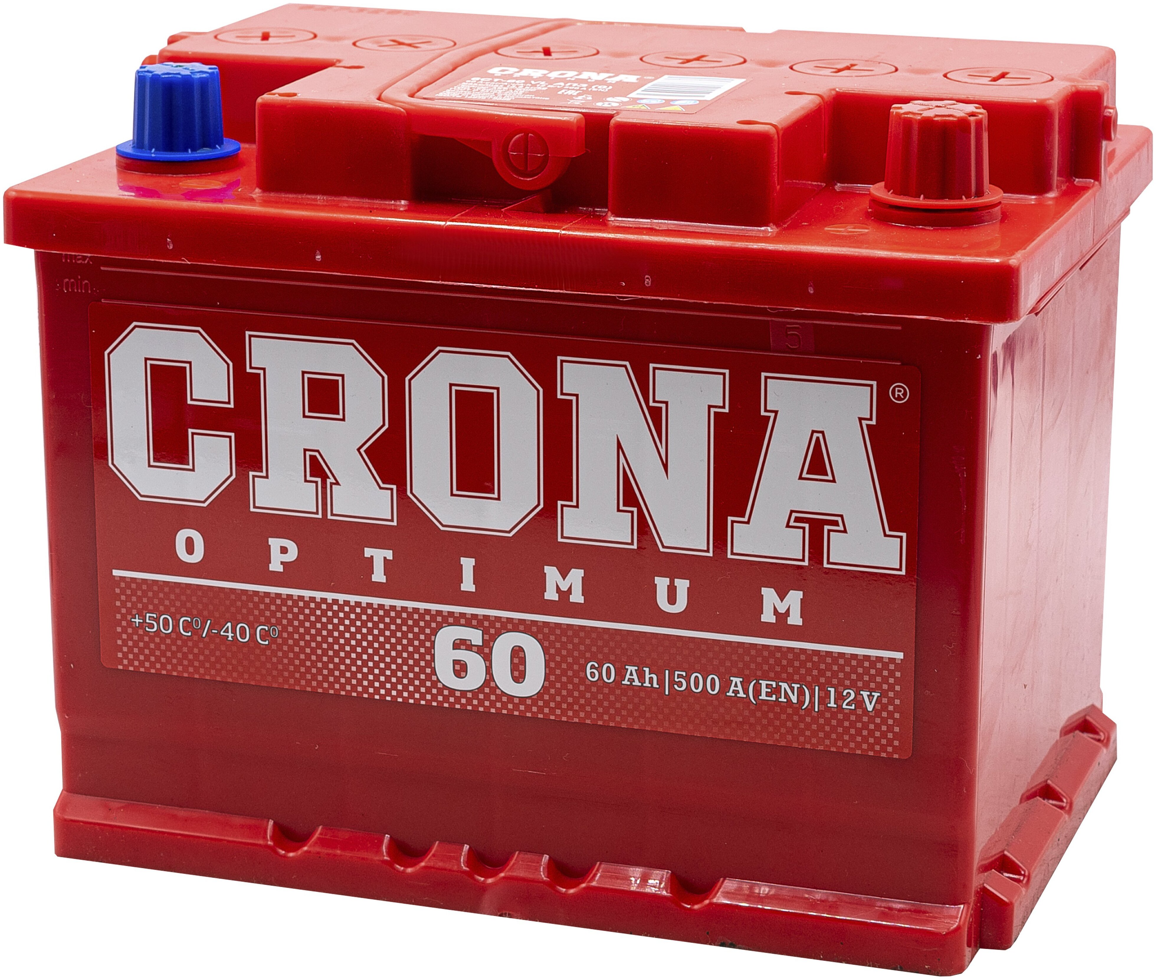 Аккумулятор CRONA 60 Ач 500 А прямая полярность