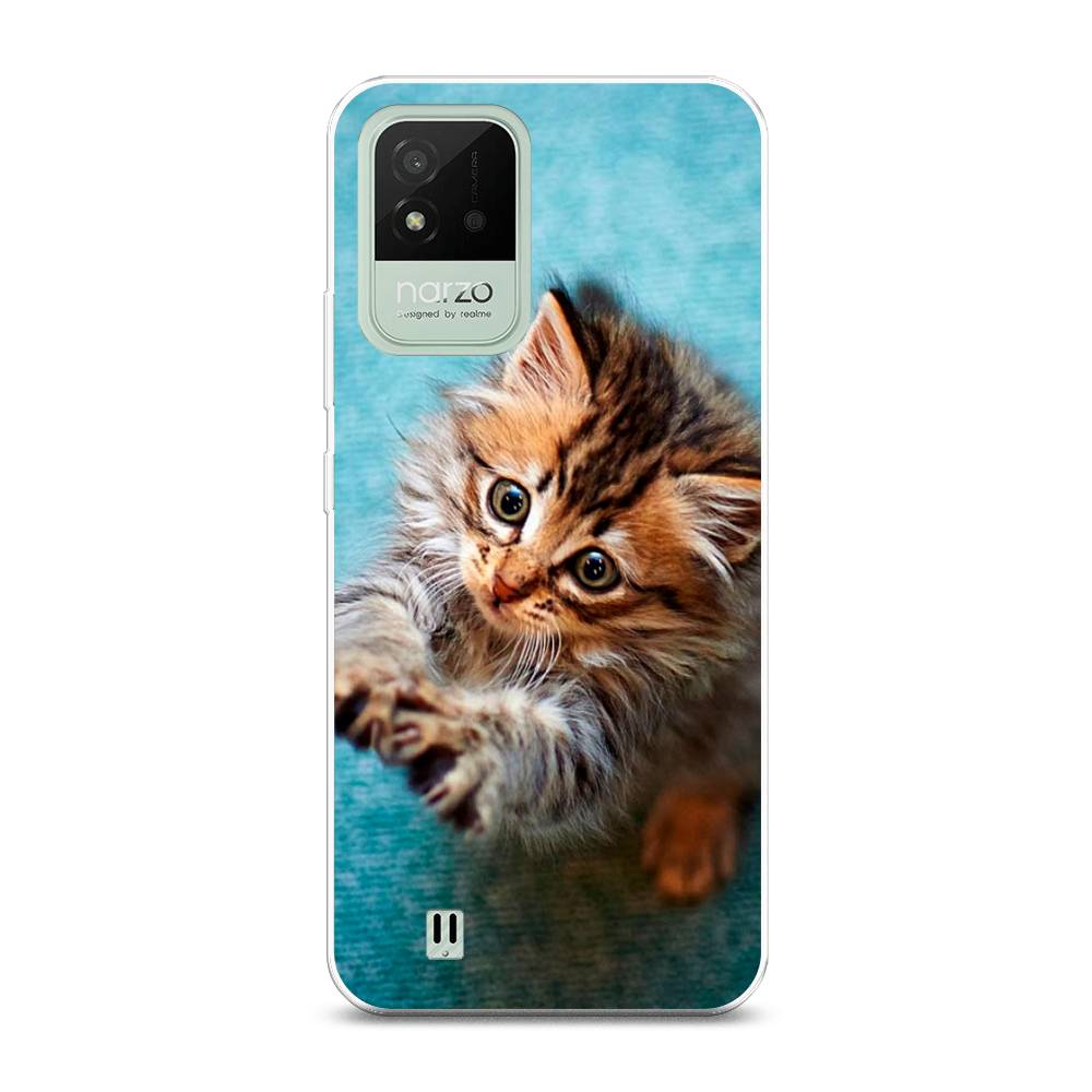 Чехол Awog на Realme Narzo 50i Котенок просит есть