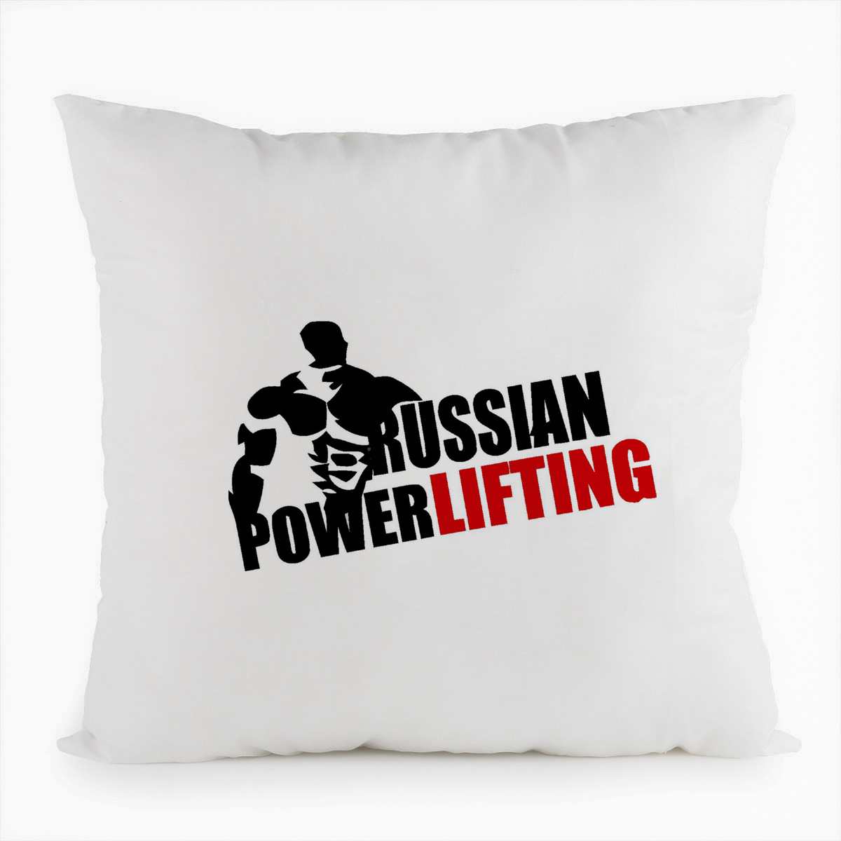 фото Подушка белая coolpodarok russian powerlifting (русский пауэрлифтинг),белая